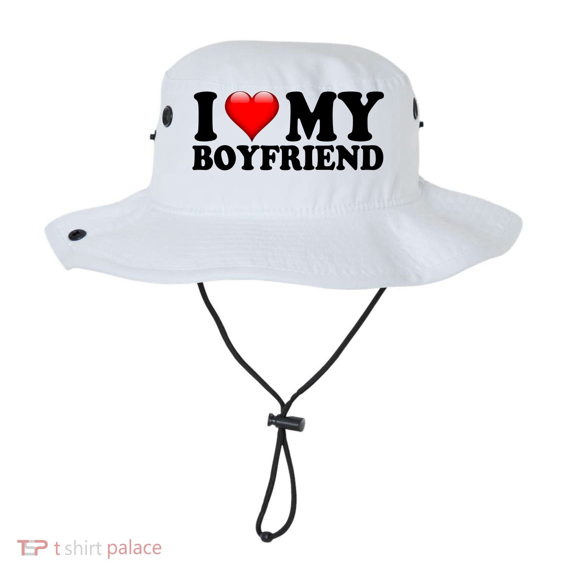 I Love My Boyfriend Bucket Hat
