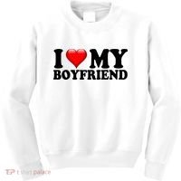 I Love My Boyfriend Kids Sweatshirt thumb 0