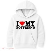 I Love My Boyfriend Kids Hoodie thumb 0