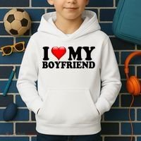 I Love My Boyfriend Kids Hoodie thumb 2
