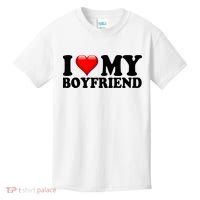 I Love My Boyfriend Kids T-Shirt thumb 0