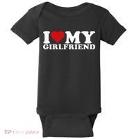 I Love My Girlfriend Gf I Heart My Girlfriend GF Baby Bodysuit thumb 0