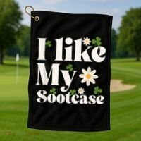 I Like My Suitcase Funny Sootcase Viral Meme Golf Towel thumb 1
