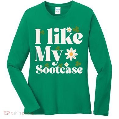 I Like My Suitcase Funny Sootcase Viral Meme Women's Long Sleeve Shirt
