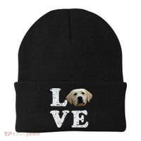 I Love My Yellow Lab Funny Gift Labrador Retriever Dog Gift Beanie thumb 0