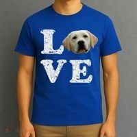 I Love My Yellow Lab Funny Gift Labrador Retriever Dog Gift T-Shirt thumb 3