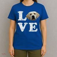 I Love My Yellow Lab Funny Gift Labrador Retriever Dog Gift T-Shirt thumb 4