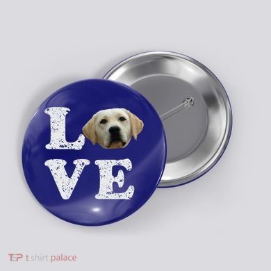 I Love My Yellow Lab Funny Gift Labrador Retriever Dog Gift Button