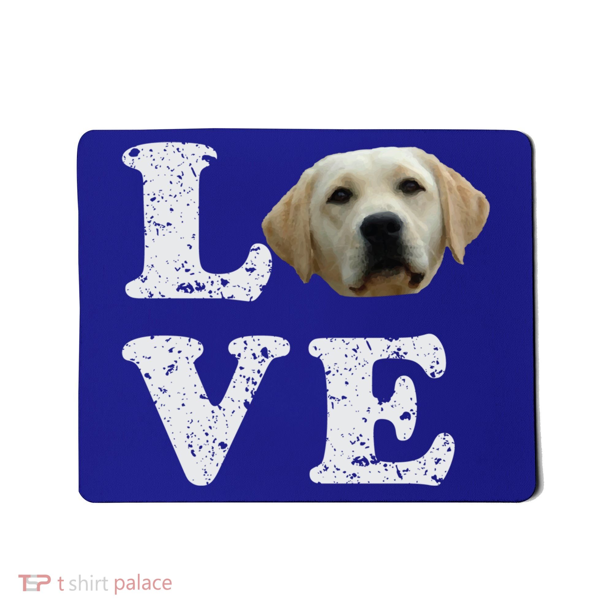 I Love My Yellow Lab Funny Gift Labrador Retriever Dog Gift Mousepad