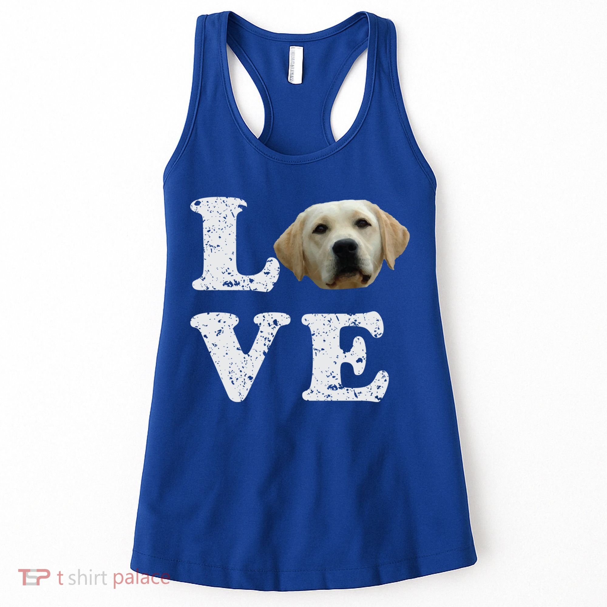 I Love My Yellow Lab Funny Gift Labrador Retriever Dog Gift Women's Tank Top