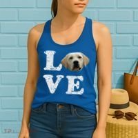 I Love My Yellow Lab Funny Gift Labrador Retriever Dog Gift Women's Tank Top thumb 2