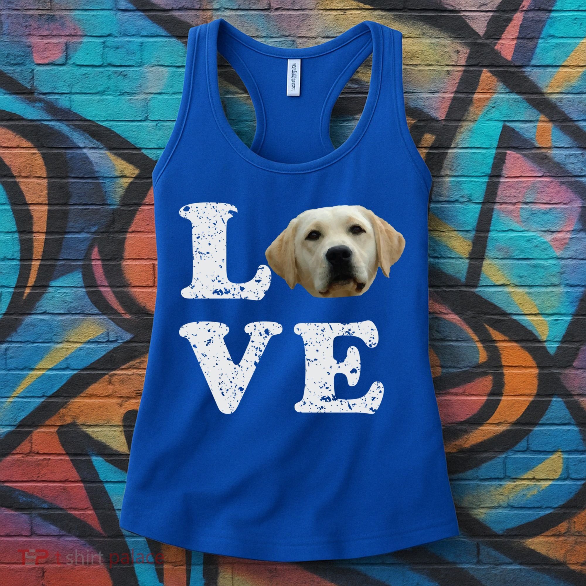 I Love My Yellow Lab Funny Gift Labrador Retriever Dog Gift Women's Tank Top