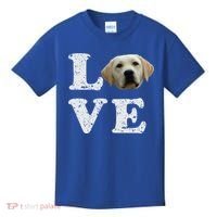 I Love My Yellow Lab Funny Gift Labrador Retriever Dog Gift Kids T-Shirt thumb 0