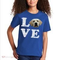 I Love My Yellow Lab Funny Gift Labrador Retriever Dog Gift Kids T-Shirt thumb 2
