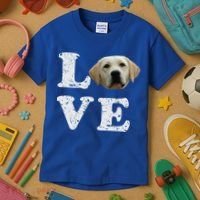 I Love My Yellow Lab Funny Gift Labrador Retriever Dog Gift Kids T-Shirt thumb 3