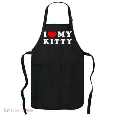I Love My Kitty Apron