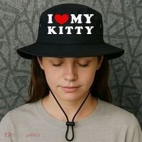 I Love My Kitty Bucket Hat thumb 3