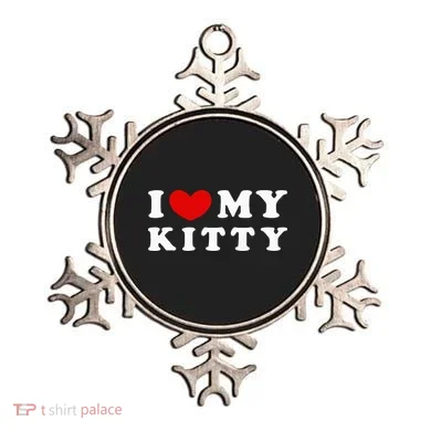 I Love My Kitty Ornament