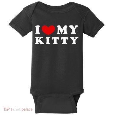 I Love My Kitty Baby Bodysuit