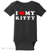 I Love My Kitty Baby Bodysuit thumb 0