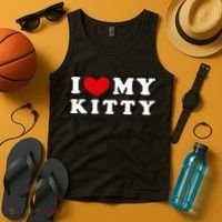 I Love My Kitty Tank Top thumb 4