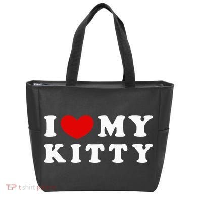 I Love My Kitty Tote Bag