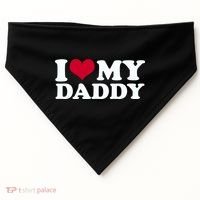 I Love My Daddy USA-Made Doggie Bandana thumb 0