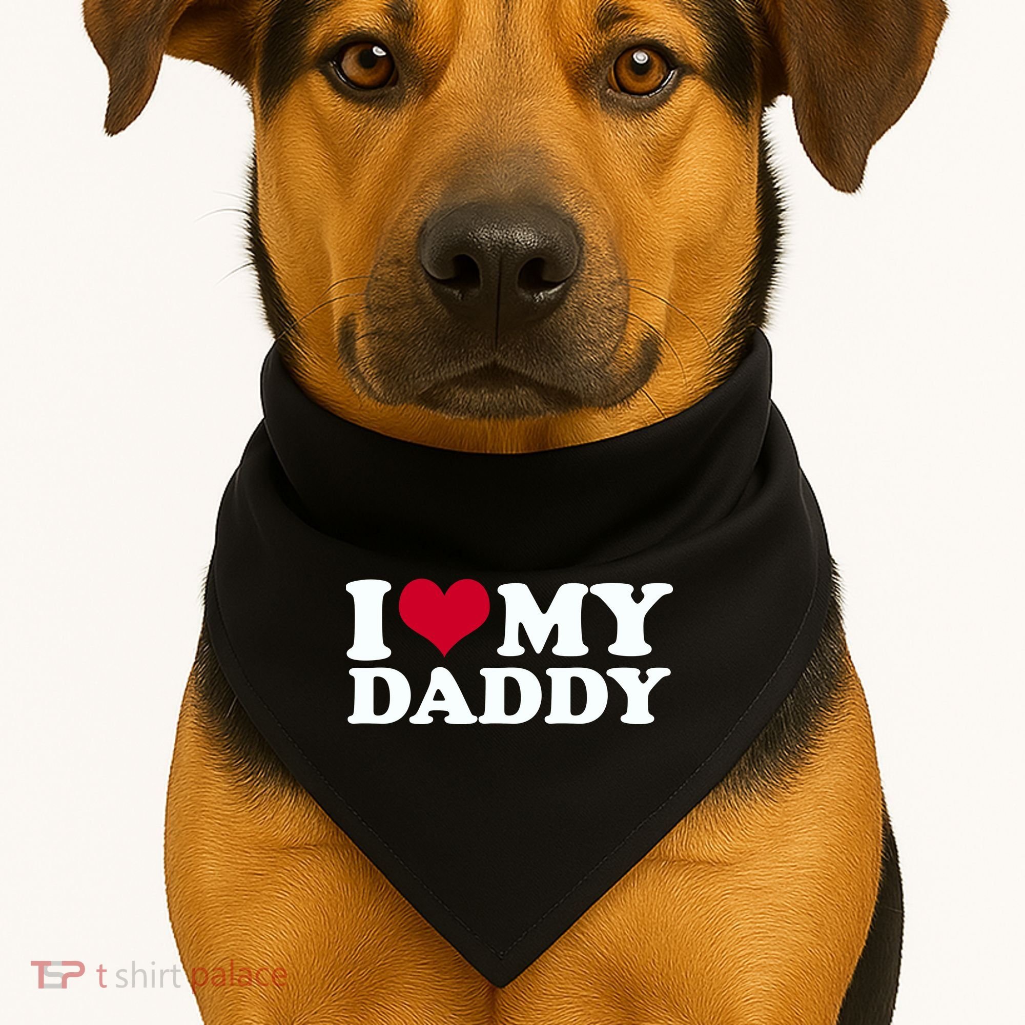 I Love My Daddy USA-Made Doggie Bandana