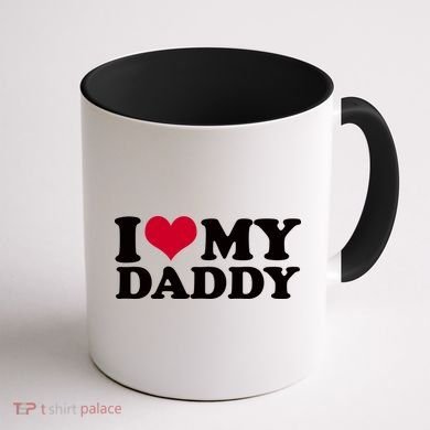 I Love My Daddy Coffee Mug back