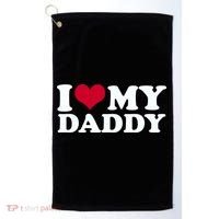 I Love My Daddy Golf Towel thumb 0