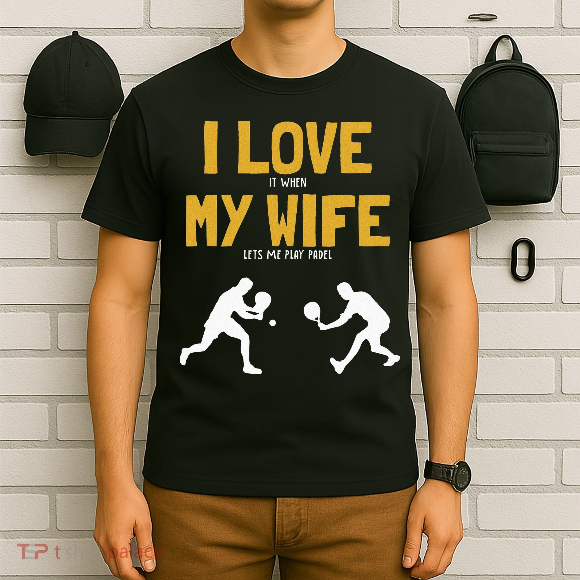 I Love My Wife Padel Platform Tennis Paddleball Padel T-Shirt