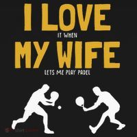 I Love My Wife Padel Platform Tennis Paddleball Padel Women's Hoodie thumb 2