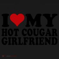 I Love My Hot Cougar Girlfriend I Heart My Cougar Girlfriend Ornament thumb 1