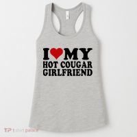 I Love My Hot Cougar Girlfriend I Heart My Cougar Girlfriend Women's Tank Top thumb 0