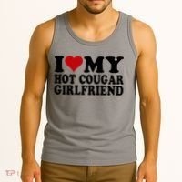 I Love My Hot Cougar Girlfriend I Heart My Cougar Girlfriend Tank Top thumb 3