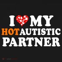 I Love My Hot Autistic Partner Cute Valentines Day Women's Hoodie thumb 2