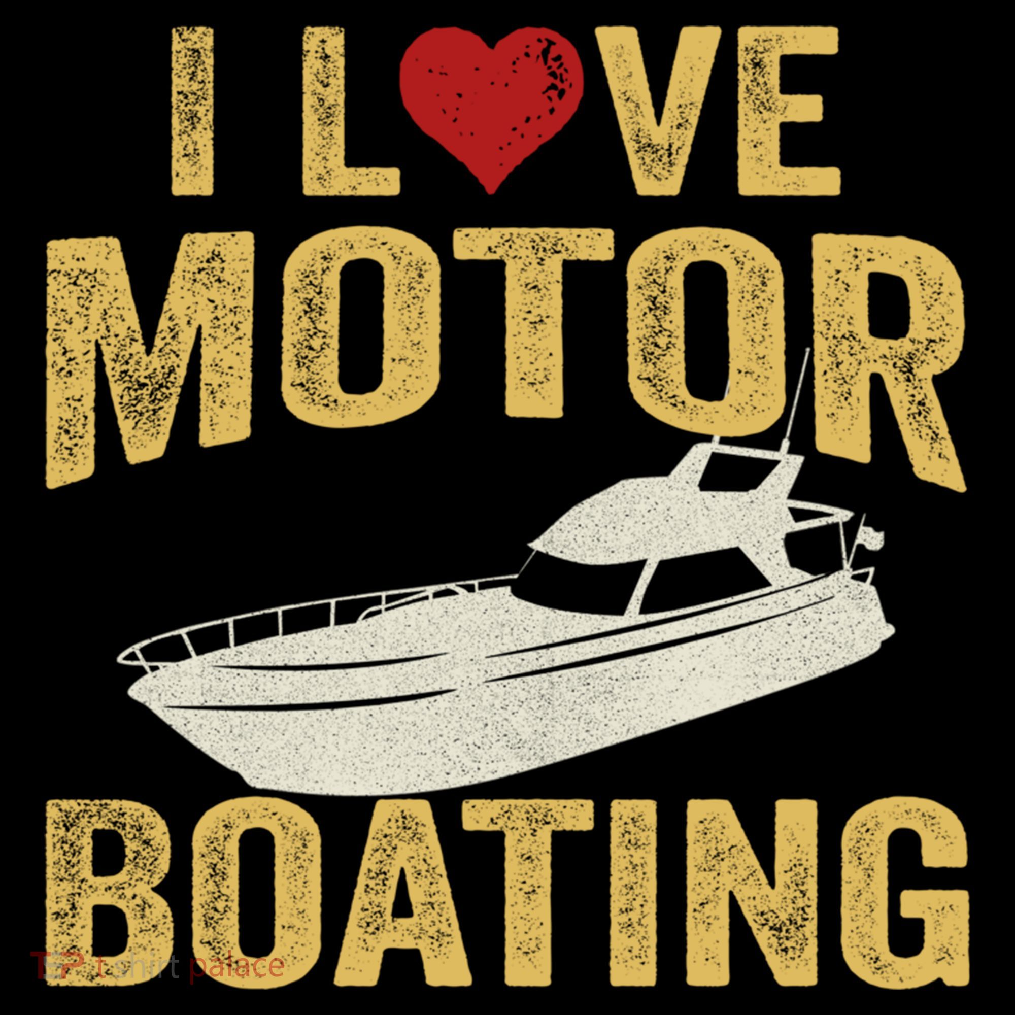 I Love Motor Boating Funny Boater Funny Gift Coffee Mug