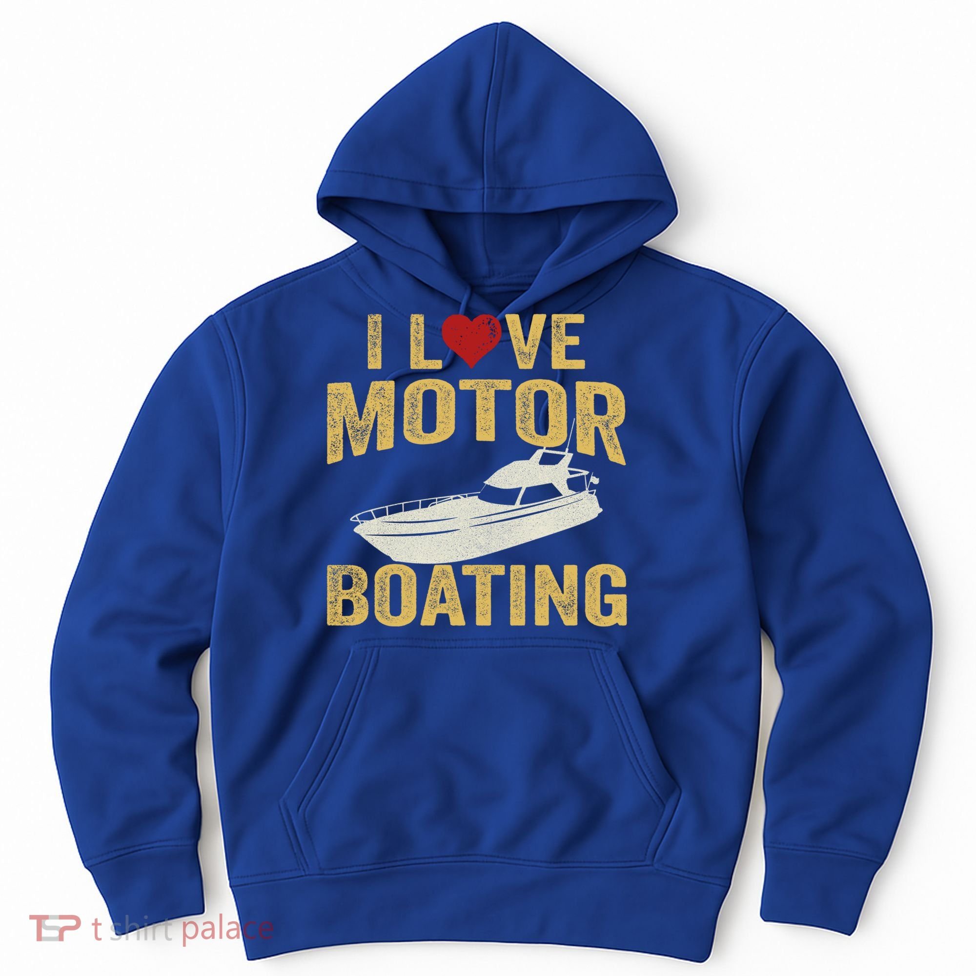 I Love Motor Boating Funny Boater Funny Gift Hoodie