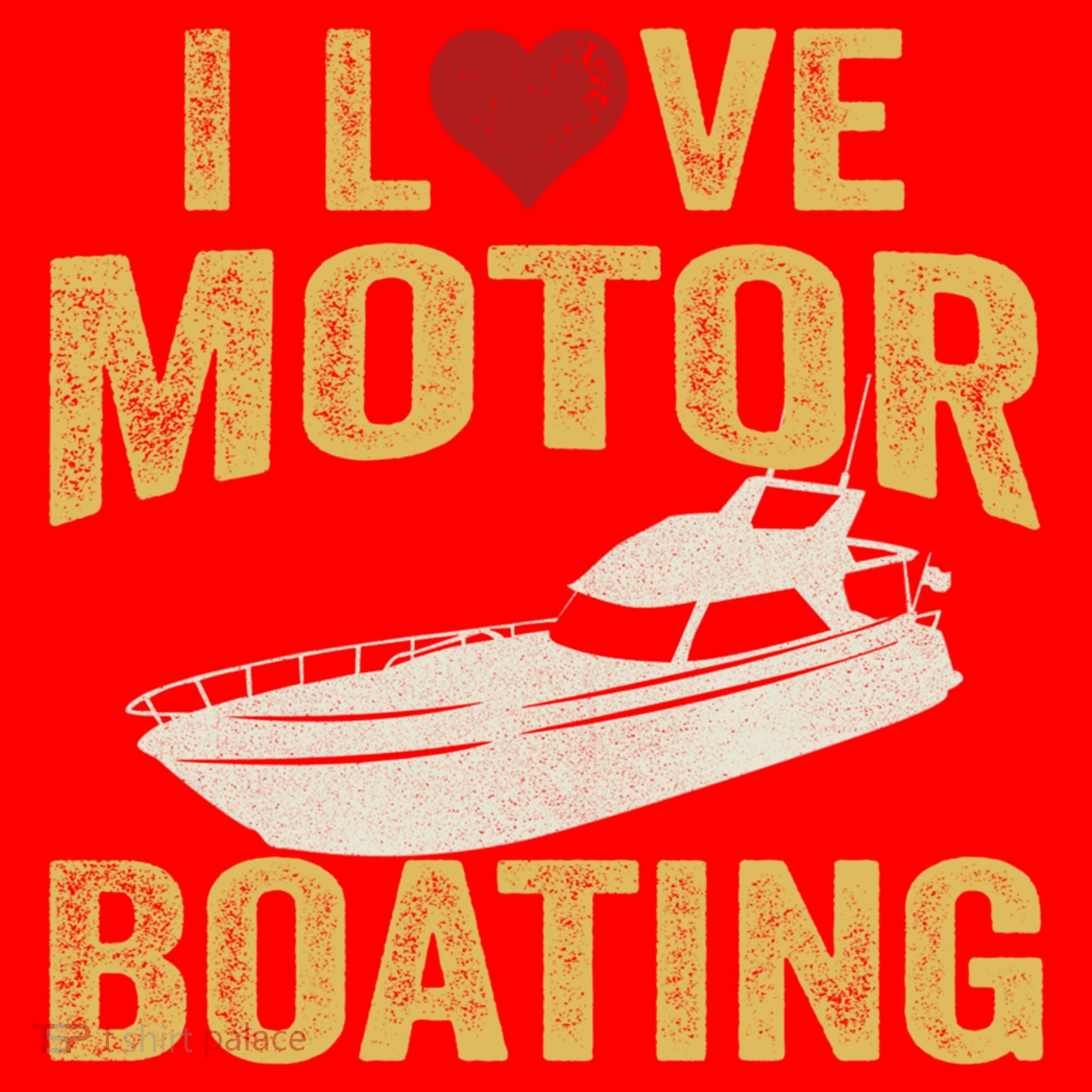 I Love Motor Boating Funny Boater Funny Gift Santa Hat