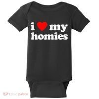 I Love My Homies Best Friend Baby Bodysuit thumb 0