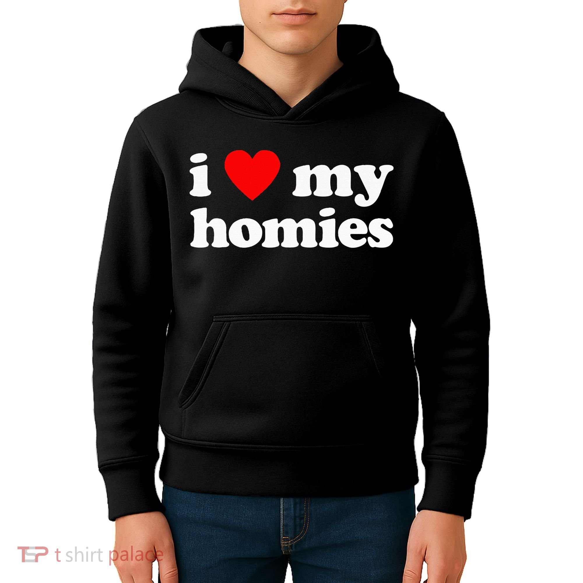 I Love My Homies Best Friend Kids Hoodie
