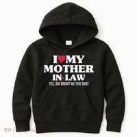 I Love My Mother In Law For Son In Law Kids Hoodie thumb 0