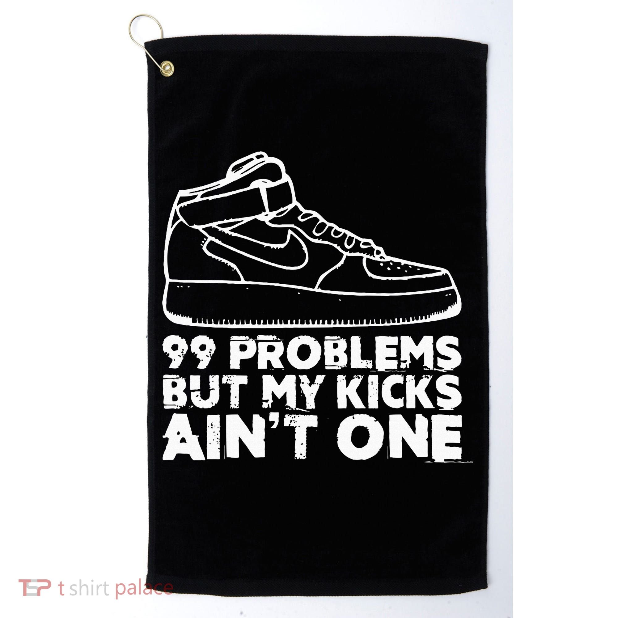 I Love My Kicks Gift For Sneakerhead Sneaker Golf Towel