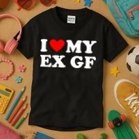 I Love My Ex Girlfriend Funny Gift Kids T-Shirt thumb 3