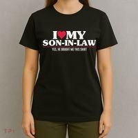 I Love My Son In Law For Father In Law T-Shirt thumb 4
