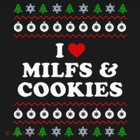 I Love Milfs and Cookies  Funny Ugly Xmas Sweater Humor Pun Swea Women's Tank Top thumb 5