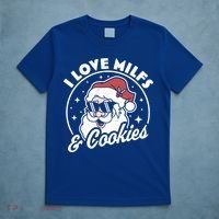 I Love Milfs And Cookies Naughty Santa Claus Christmas Gift T-Shirt thumb 5