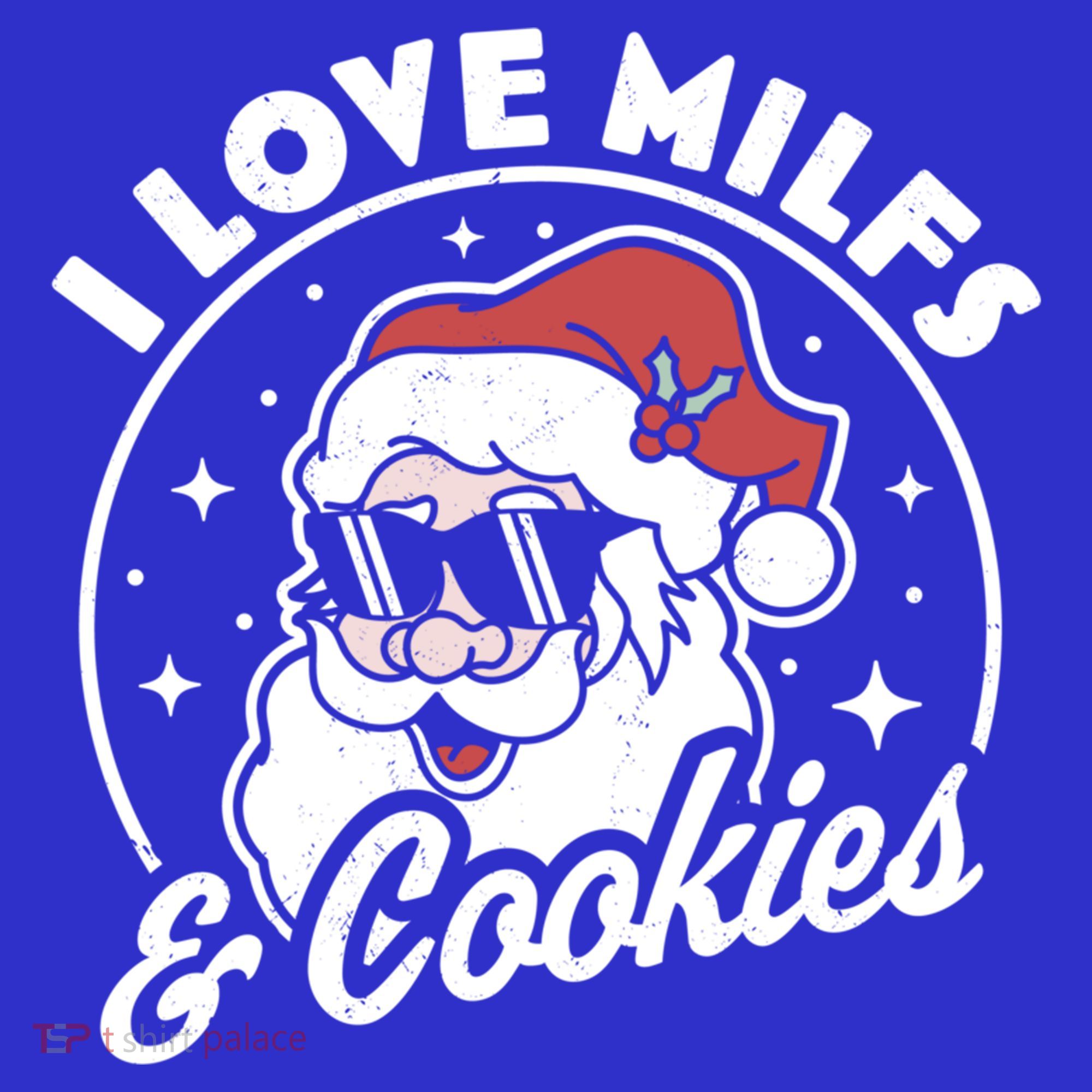 I Love Milfs And Cookies Naughty Santa Claus Christmas Gift Mousepad