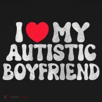I Love My Autistic Boyfriend I Heart My Autistic Boyfriend Women's Tank Top thumb 5