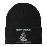 I Like My Coffee Black And Tea In The Harbor Beanie thumb 0